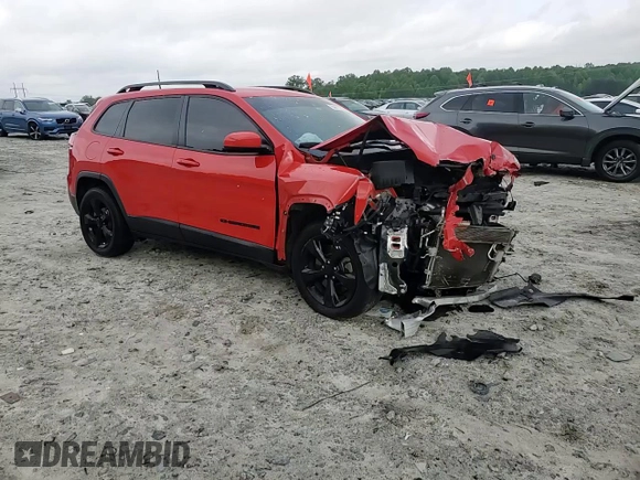 2021 Jeep Cherokee Altitude with VIN 1C4PJLLBXMD134300, listed as a Copart auction lot 54477235 with 153,002 mi miles and Salvage title. Bid and sale history available at DreamBid. Image 14.
