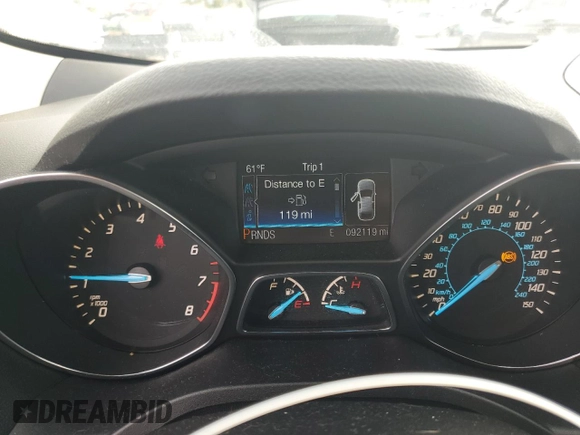 2013 Ford Escape SEL with VIN 1FMCU0H98DUC48866, listed as a Copart auction lot 51103295 with 92,119 mi miles and Salvage Title. Bid and sale history available at carsss.com. Image 9.