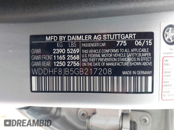 2016 Mercedes-Benz E 350 Luxury z VIN WDDHF8JB5GB217208, wystawiony jako IAAI lot #42200673 z przebiegiem 132 802 mil mil oraz . Historia ofert i sprzedaży dostępna na DreamBid. Obrazek 9.