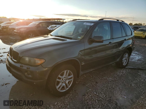 2006 BMW X5 3.0i with VIN 5UXFA13596LY39400, listed as a Copart auction lot 79711194 with 0 mi miles and Salvage Title. Bid and sale history available at carsss.com. Image 1.