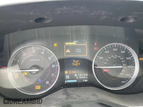 2019 Subaru Crosstrek Limited with VIN JF2GTAMC0K8327181, listed as a Copart auction lot 52722525 with 51,246 mi miles and Salvage title. Bid and sale history available at DreamBid. Image 9.