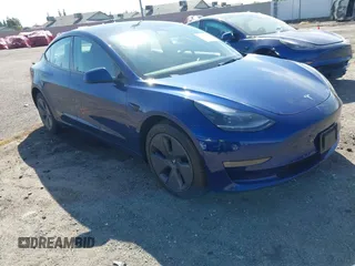 2023 Tesla Model 3 Long Range with VIN 5YJ3E1EB0PF620745, listed as a IAAI auction lot 42010603 with 39,846 mi miles and . Bid and sale history available at DreamBid. Image 1.