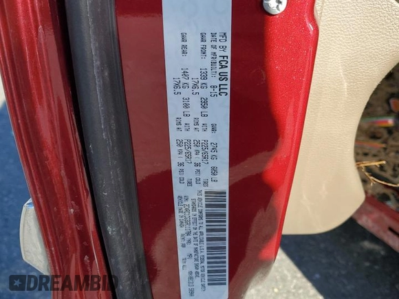2016 Chrysler Town & Country Touring z VIN 2C4RC1CG3GR111784, wystawiony jako Copart lot #88039365 z przebiegiem Nie podano mil oraz Szkody całkowita. Historia ofert i sprzedaży dostępna na DreamBid. Obrazek 14.