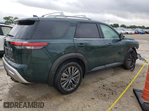 2024 Nissan Pathfinder SL z VIN 5N1DR3CD0RC263099, wystawiony jako Copart lot #57290925 z przebiegiem 25 113 mil mil oraz Szkoda całkowita • Salvage title. Historia ofert i sprzedaży dostępna na DreamBid. Obrazek 3.