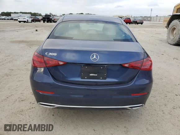 2024 Mercedes-Benz C 300 with VIN W1KAF4GB5RR233016, listed as a Copart auction lot 44930155 with 3,419 mi miles and Salvage Title. Bid and sale history available at carsss.com. Image 6.