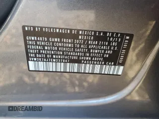 2014 Volkswagen Jetta Sedan S with VIN 3VW2K7AJ7EM237847, listed as a Copart auction lot 49572085 with 112,964 mi miles and Salvage Title. Bid and sale history available at carsss.com. Image 13.