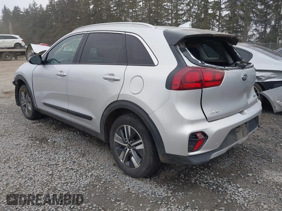 2021 Kia Niro LX with VIN KNDCB3LC0M5471220, listed as a IAAI auction lot 41552830 with 55,688 mi miles. Bid and sale history available at carsss.com. Image 3.