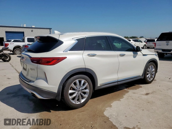 2019 Infiniti QX50 Luxe z VIN 3PCAJ5M32KF146620, wystawiony jako Copart lot #52207235 z przebiegiem 69 057 mil mil oraz Czysty tytuł • Clean title. Historia ofert i sprzedaży dostępna na DreamBid. Obrazek 3.