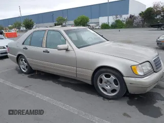 1997 Mercedes-Benz S-Class with VIN WDBGA32G1VA349367, listed as a IAAI auction lot 42079132 with 383,250 mi miles. Bid and sale history available at carsss.com. Image 1.