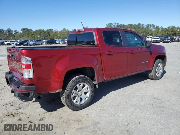 2022 Chevrolet Colorado 2WD LT with VIN 1GCGSCEN0N1113172, listed as a Copart auction lot 49693425 with 102,697 mi miles and Salvage title. Bid and sale history available at DreamBid. Image 3.
