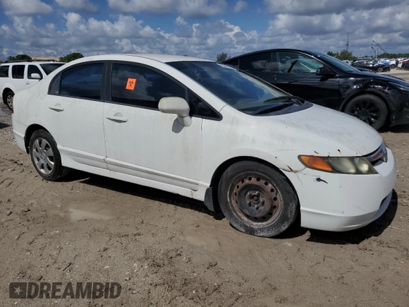 2006 Honda Civic LX with VIN 1HGFA16586L076252, listed as a Copart auction lot 55943215 with Not Provided miles and Clean Title. Bid and sale history available at DreamBid. Image 4.