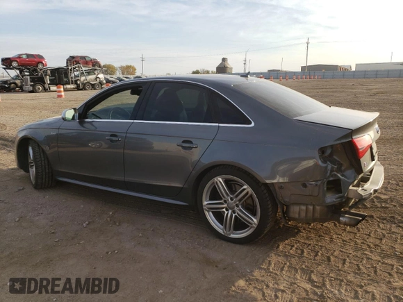 2013 Audi S4 Premium Plus with VIN WAUBGAFL0DA055122, listed as a Copart auction lot 76741884 with 52,248 mi miles and Salvage Title. Bid and sale history available at carsss.com. Image 2.