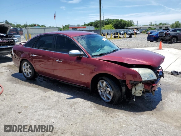 2008 Mercury Sable Premier with VIN 1MEHM42W38G625607, listed as a Copart auction lot 57874805 with 230,365 mi miles and Salvage title. Bid and sale history available at DreamBid. Image 4.