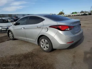 2016 Hyundai Elantra SE with VIN 5NPDH4AE1GH686526, listed as a Copart auction lot 50954645 with 100,558 mi miles and Salvage Title. Bid and sale history available at carsss.com. Image 2.