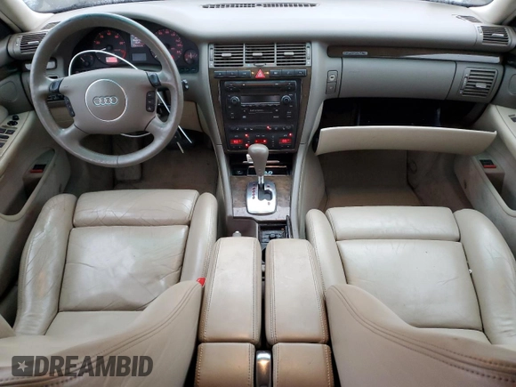 2002 Audi S8 with VIN WAUGU44D12N007629, listed as a Copart auction lot 84200554 with 156,384 mi miles and Clean Title. Bid and sale history available at DreamBid. Image 8.