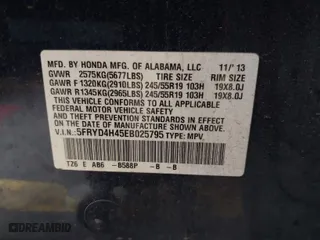 2014 Acura MDX Tech Pkg with VIN 5FRYD4H45EB025795, listed as a IAAI auction lot 41232115 with 140,531 mi miles. Bid and sale history available at carsss.com. Image 9.
