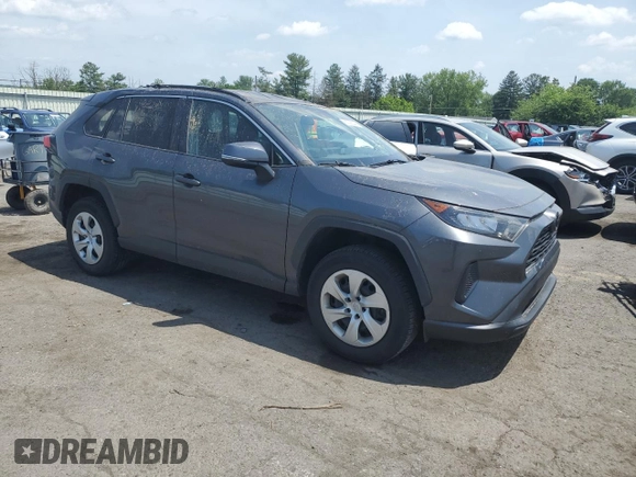 2019 Toyota RAV4 LE with VIN 2T3G1RFV0KC039352, listed as a Copart auction lot 62092395 with 62,800 mi miles and Salvage title. Bid and sale history available at DreamBid. Image 4.