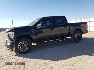 2021 Ford F-150 XL with VIN 1FTFW1E83MFA50598, listed as a Copart auction lot 47647185 with 58,086 mi miles and Salvage Title. Bid and sale history available at carsss.com. Image 1.
