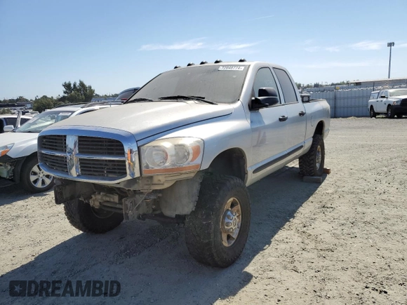 2006 Dodge Ram 2500 SLT with VIN 3D7KS28D96G272790, listed as a Copart auction lot 72048774 with 182,745 mi miles and Salvage Title. Bid and sale history available at carsss.com. Image 1.