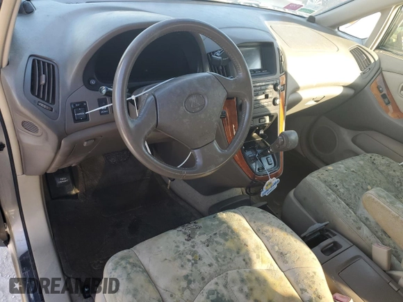 2000 Lexus RX 300 with VIN JT6HF10U7Y0105891, listed as a Copart auction lot 74703174 with 0 mi miles and Non Repairable. Bid and sale history available at carsss.com. Image 8.