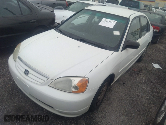 2002 Honda Civic LX with VIN 2HGES16512H533838, listed as a IAAI auction lot 36051718 with Not Provided miles and . Bid and sale history available at DreamBid. Image 2.