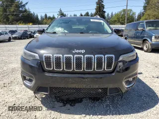 2020 Jeep Cherokee Limited with VIN 1C4PJLDB5LD654322, listed as a Copart auction lot 55511785 with 80,098 mi miles and Salvage title. Bid and sale history available at DreamBid. Image 5.