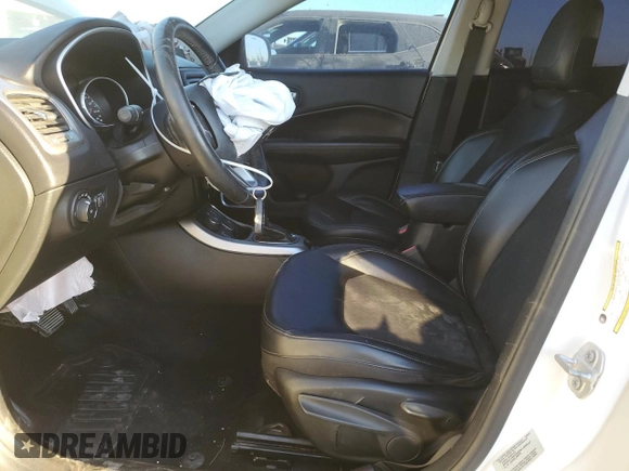2017 Jeep Compass Latitude with VIN 3C4NJDBB4HT674613, listed as a Copart auction lot 46247355 with 124,299 mi miles and Salvage Title. Bid and sale history available at carsss.com. Image 7.