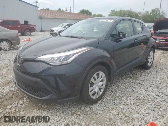 2021 Toyota C-HR LE with VIN JTNKHMBX9M1100287, listed as a Copart auction lot 53779815 with 81,562 mi miles and Salvage Title. Bid and sale history available at DreamBid. Image 1.