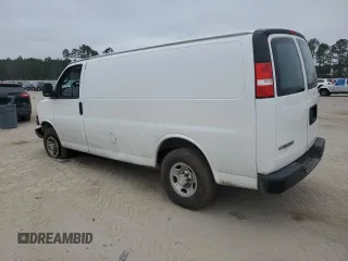 2021 Chevrolet Express Cargo with VIN 1GCWGAFP2M1217923, listed as a Copart auction lot 44116785 with 277,325 mi miles and Salvage title. Bid and sale history available at DreamBid. Image 2.
