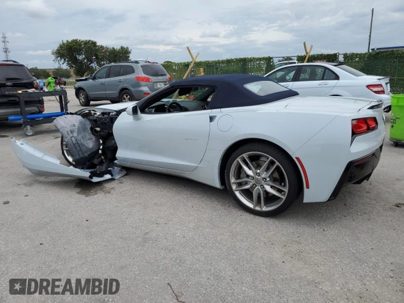 2019 Chevrolet Corvette 2LT with VIN 1G1YD3D77K5109327, listed as a Copart auction lot 62722504 with 30,513 mi miles and Salvage Title. Bid and sale history available at carsss.com. Image 2.