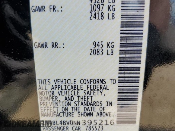 2022 Nissan Altima 2.5 S with VIN 1N4BL4BV0NN395216, listed as a Copart auction lot 51576375 with 58,791 mi miles and Salvage Title. Bid and sale history available at carsss.com. Image 13.