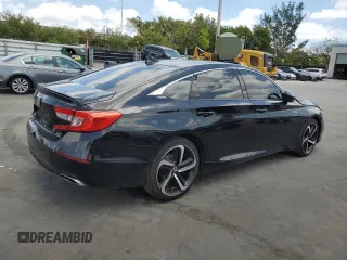2021 Honda Accord Sport with VIN 1HGCV2F30MA014378, listed as a Copart auction lot 56096095 with 65,850 mi miles and Non repairable. Bid and sale history available at DreamBid. Image 3.