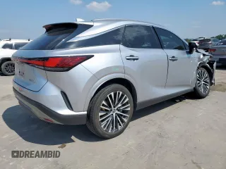 2023 Lexus RX 350 with VIN JTJCHMAA7P2002344, listed as a Copart auction lot 58018015 with 18,551 mi miles and Salvage title. Bid and sale history available at DreamBid. Image 3.