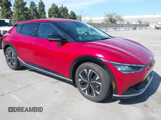 2024 Kia EV6 Wind with VIN KNDC3DLC2R5159684, listed as a IAAI auction lot 41960405 with 5,394 mi miles and . Bid and sale history available at DreamBid. Image 1.