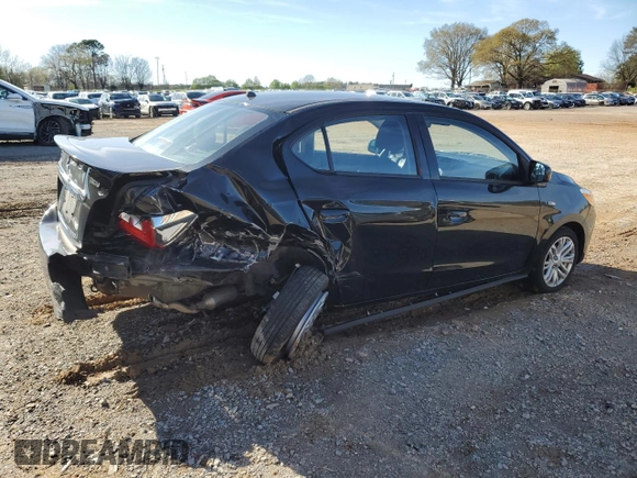 2023 Mitsubishi Mirage ES z VIN ML32FUFJ9PHF02053, wystawiony jako Copart lot #50418915 z przebiegiem 22 613 mil mil oraz Szkoda całkowita • Salvage title. Historia ofert i sprzedaży dostępna na DreamBid. Obrazek 3.