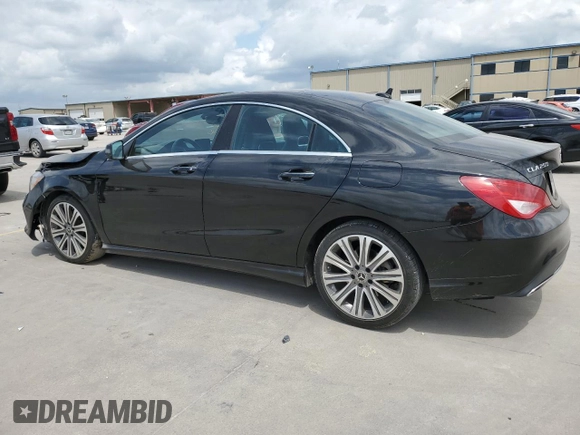 2018 Mercedes-Benz CLA with VIN WDDSJ4EB7JN669450, listed as a Copart auction lot 48736893 with 81,496 mi miles. Bid and sale history available at carsss.com. Image 2.