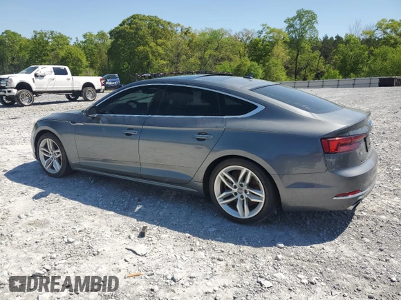 2019 Audi A5 Sportback Premium with VIN WAUANCF55KA051157, listed as a Copart auction lot 52394025 with 114,213 mi miles and Clean Title. Bid and sale history available at carsss.com. Image 2.