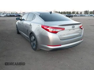 2012 Kia Optima Hybrid with VIN KNAGM4AD0C5016344, listed as a IAAI auction lot 41609544 with 149,986 mi miles. Bid and sale history available at carsss.com. Image 3.