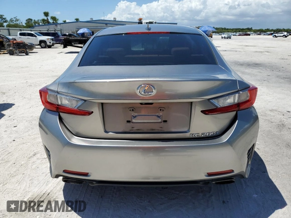 2016 Lexus RC 200t F Sport with VIN JTHHA5BC4G5002527, listed as a Copart auction lot 61243785 with 142,782 mi miles and Salvage title. Bid and sale history available at DreamBid. Image 6.