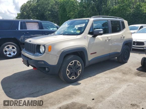 2016 Jeep Renegade Trailhawk with VIN ZACCJBCT5GPD57612, listed as a Copart auction lot 64774845 with 173,915 mi miles and Clean title. Bid and sale history available at DreamBid. Image 1.