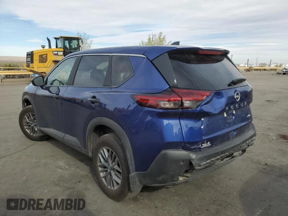 2023 Nissan Rogue S with VIN 5N1BT3AB9PC912647, listed as a Copart auction lot 48198745 with 21,824 mi miles and Salvage title. Bid and sale history available at DreamBid. Image 2.