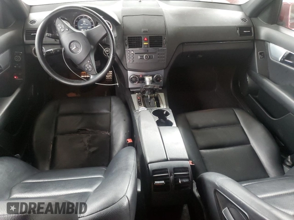 2010 Mercedes-Benz C 300 Sport with VIN WDDGF5EB5AR126331, listed as a Copart auction lot 59940775 with 168,590 mi miles and Salvage title. Bid and sale history available at DreamBid. Image 8.