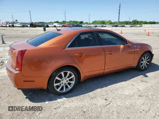 2008 Cadillac CTS RWD w/1SB with VIN 1G6DV57V680187437, listed as a Copart auction lot 51904345 with 129,211 mi miles and Salvage Title. Bid and sale history available at carsss.com. Image 3.