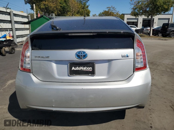 2013 Toyota Prius One with VIN JTDKN3DU3D5559012, listed as a Copart auction lot 48163655 with 0 mi miles and Salvage Title. Bid and sale history available at carsss.com. Image 6.