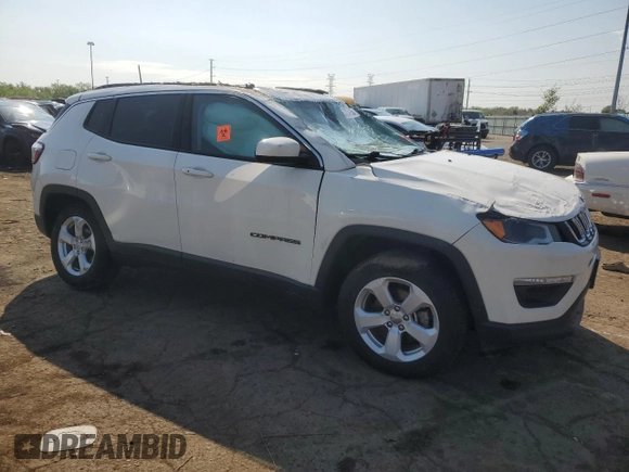 2018 Jeep Compass Latitude z VIN 3C4NJDBB7JT333535, wystawiony jako Copart lot #57238105 z przebiegiem 52 272 mil mil oraz Szkoda całkowita • Salvage title. Historia ofert i sprzedaży dostępna na DreamBid. Obrazek 4.
