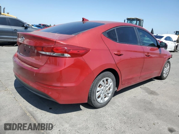 2017 Hyundai Elantra SE with VIN 5NPD74LF9HH153530, listed as a Copart auction lot 60851745 with 138,081 mi miles and Salvage title. Bid and sale history available at DreamBid. Image 3.