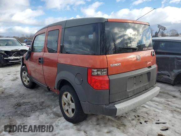 2004 Honda Element EX with VIN 5J6YH18624L015642, listed as a Copart auction lot 46146415 with 201,566 mi miles and Salvage Title. Bid and sale history available at DreamBid. Image 2.