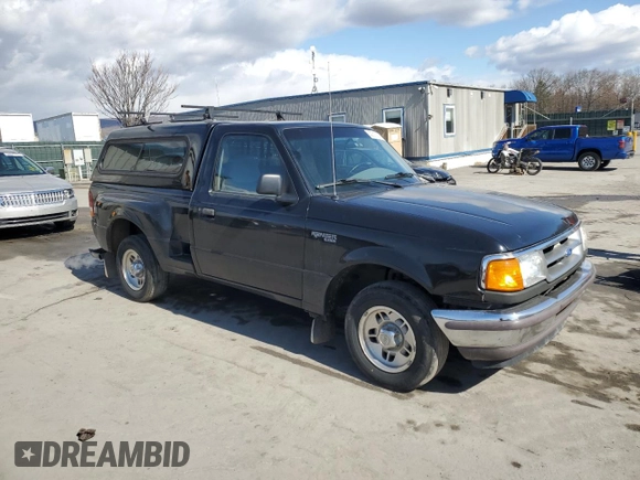 1997 Ford Ranger XLT with VIN 1FTCR10A7VPB26744, listed as a Copart auction lot 50312275 with 196,654 mi miles and Salvage Title. Bid and sale history available at DreamBid. Image 4.