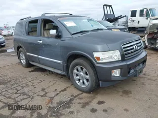 2005 Infiniti QX56 with VIN 5N3AA08C35N802409, listed as a IAAI auction lot 41857267 with 1 mi miles. Bid and sale history available at carsss.com. Image 1.