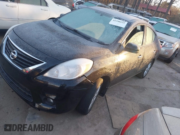 2012 Nissan Versa SV with VIN 3N1CN7AP1CL848451, listed as a IAAI auction lot 41390121 with 54,694 mi miles. Bid and sale history available at carsss.com. Image 2.